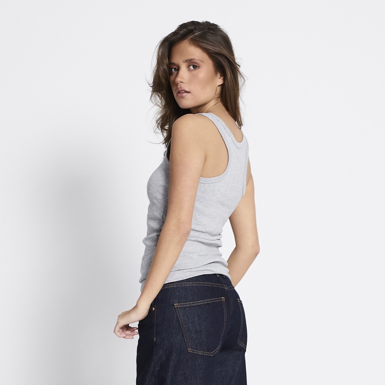 Basic ribbed tank top "Johanna"